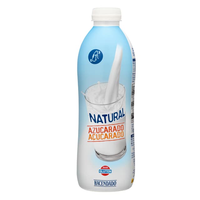 Bebida láctea natural azucarada Hacendado